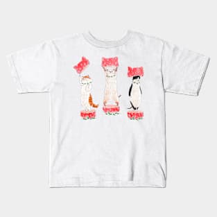 Strawberry Nyanco Kids T-Shirt